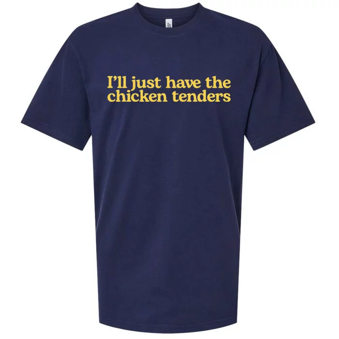 Funny animal I'll Just Have The Chicken Tenders Sueded Cloud Jersey T-Shirt