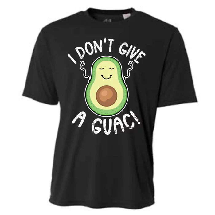 Funny Avocado I Dont Give A Guac Vegan Gift Cooling Performance Crew T-Shirt