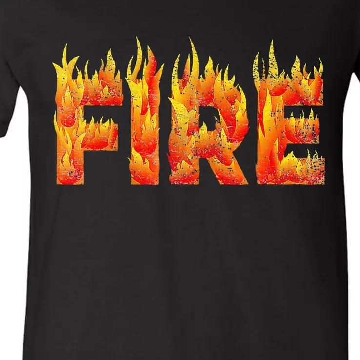 Fire and Ice Halloween Family Costume V-Neck T-Shirt