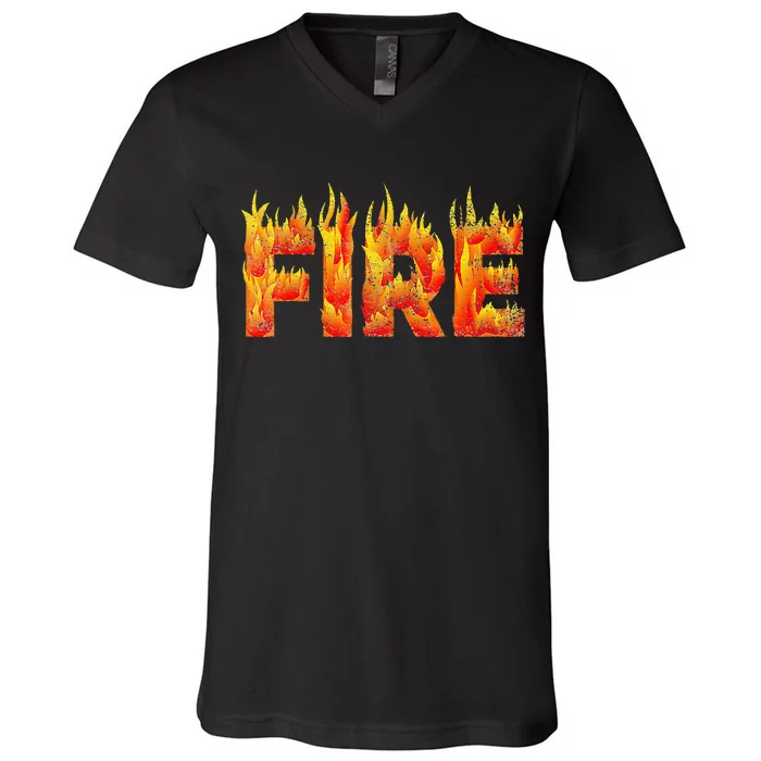 Fire and Ice Halloween Family Costume V-Neck T-Shirt