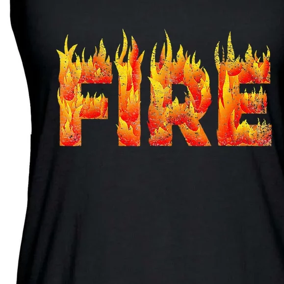 Fire and Ice Halloween Family Costume Ladies Essential Flowy Tank