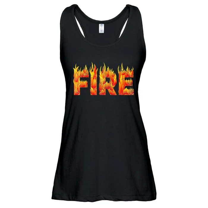 Fire and Ice Halloween Family Costume Ladies Essential Flowy Tank