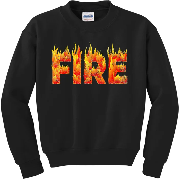 Fire and Ice Halloween Family Costume Kids Sweatshirt