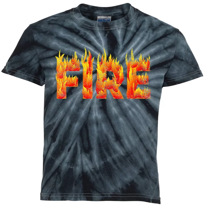 Fire and Ice Halloween Family Costume Kids Tie-Dye T-Shirt