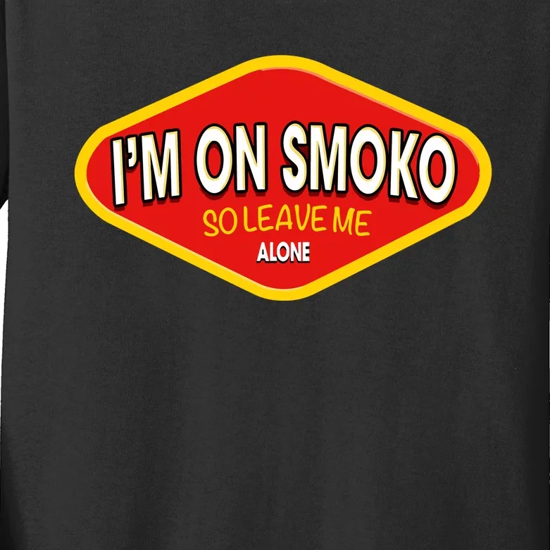 Funny Australia IM On Smoko The Chats Straya Aussie Punk Kids Long Sleeve Shirt