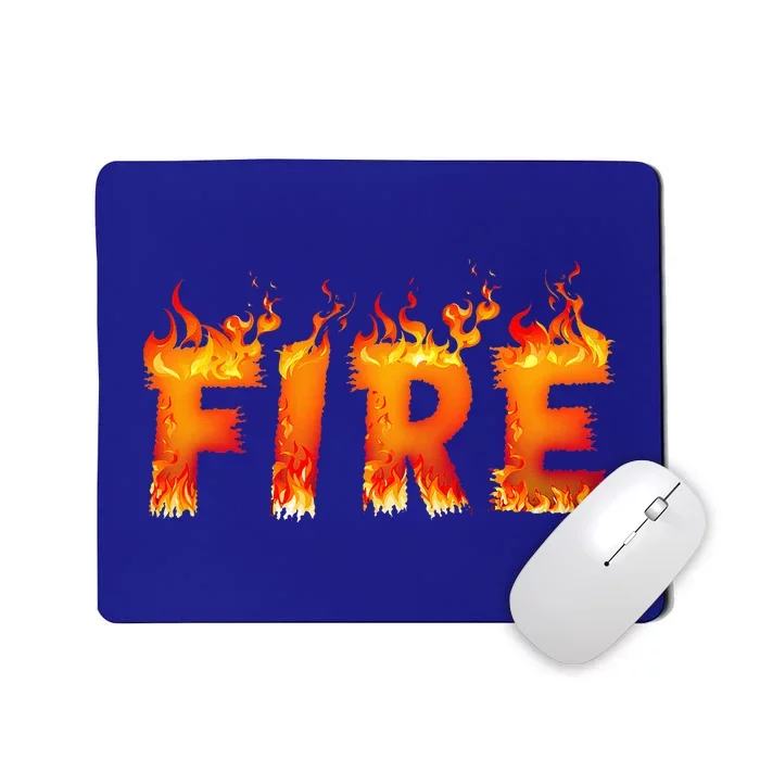 Fire and Ice Last Minute Halloween Matching Couple Costume Mousepad