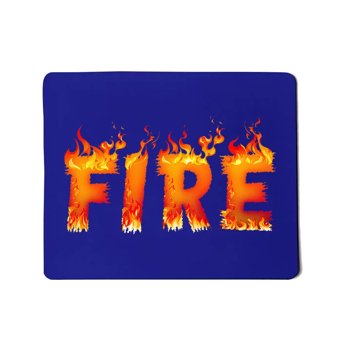 Fire and Ice Last Minute Halloween Matching Couple Costume Mousepad