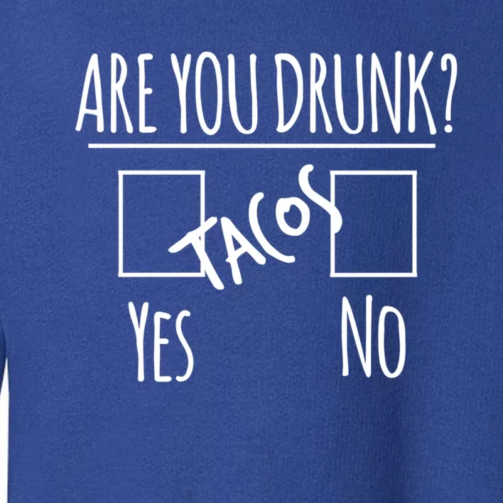 Funny Alcohol Ing Tee Gift Are You Drunk Gift Tacos Gift Toddler Sweatshirt