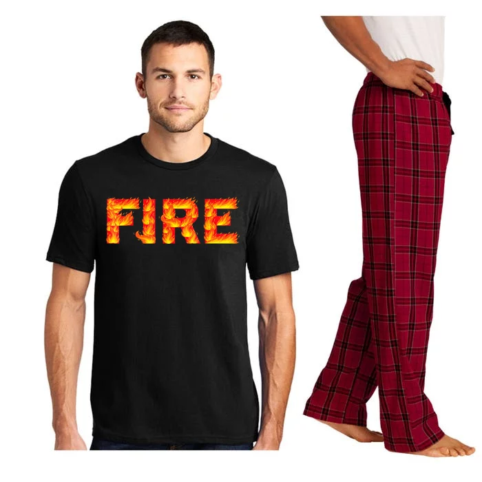 Fire And Ice Last Minute Halloween Matching Couple Costume Pajama Set