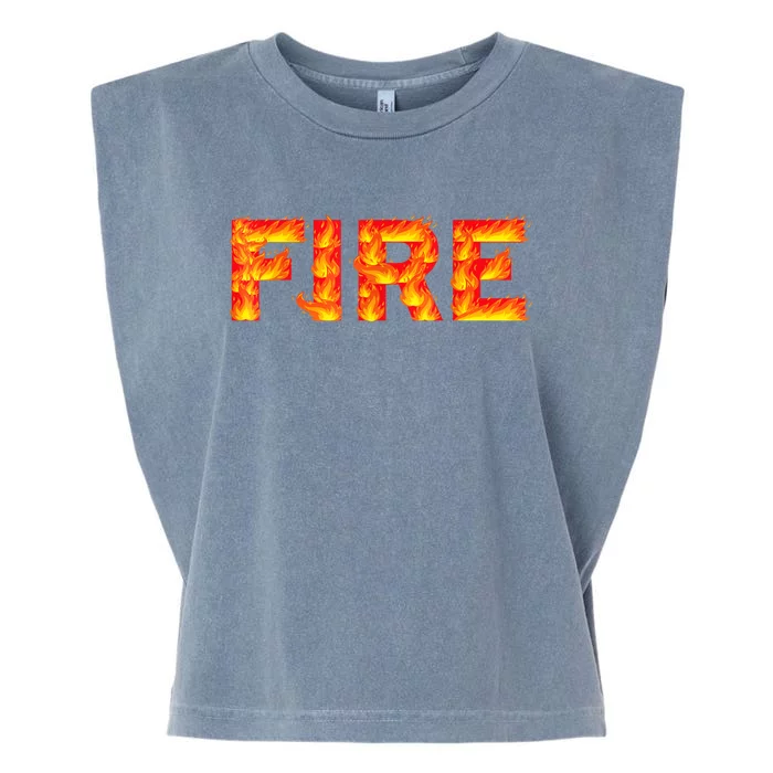 Fire And Ice Last Minute Halloween Matching Couple Costume Garment-Dyed Women's Muscle Tee