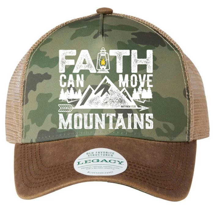 Faith Can Move Mountains - Matthew 17.20 Bible Verse Legacy Tie Dye Trucker Hat