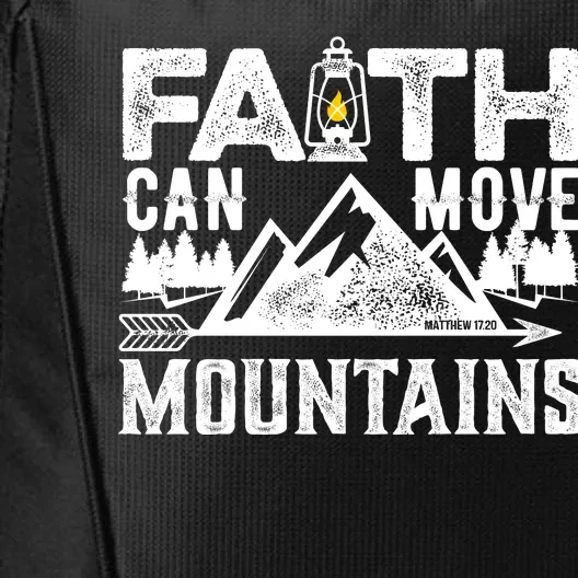 Faith Can Move Mountains - Matthew 17.20 Bible Verse City Backpack