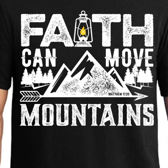 Faith Can Move Mountains - Matthew 17.20 Bible Verse Pajama Set