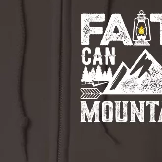 Faith Can Move Mountains - Matthew 17.20 Bible Verse Full Zip Hoodie