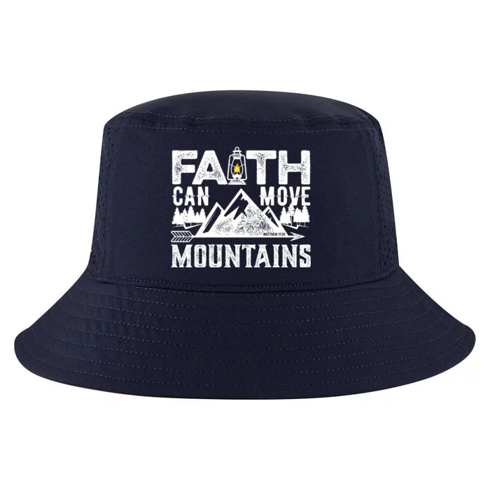 Faith Can Move Mountains - Matthew 17.20 Bible Verse Cool Comfort Performance Bucket Hat