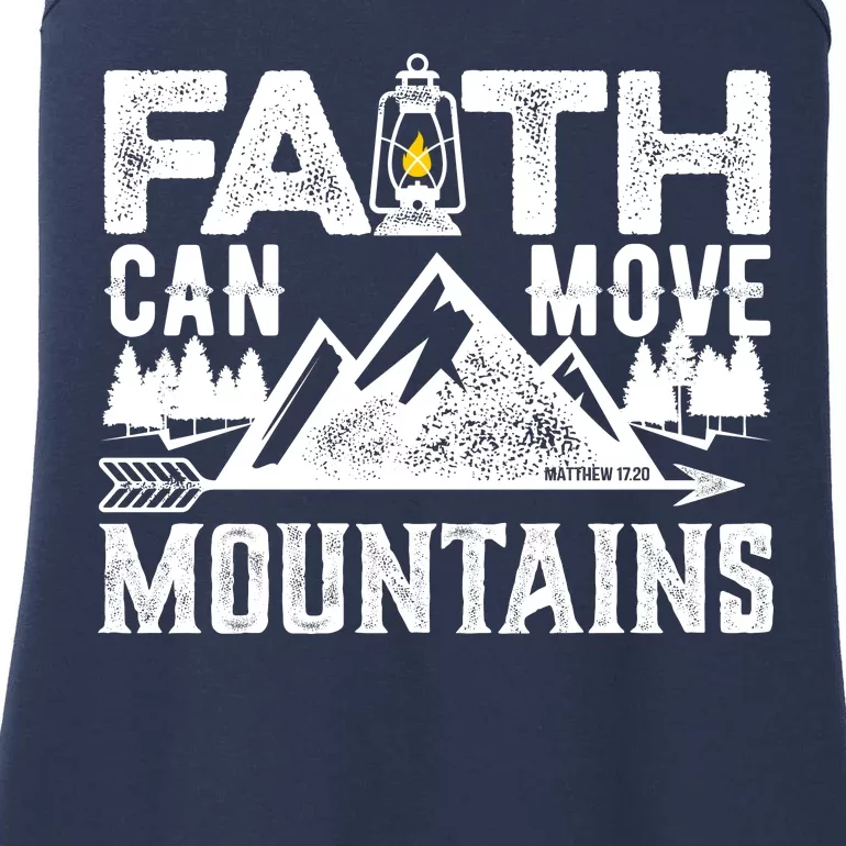 Faith Can Move Mountains - Matthew 17.20 Bible Verse Ladies Essential Tank