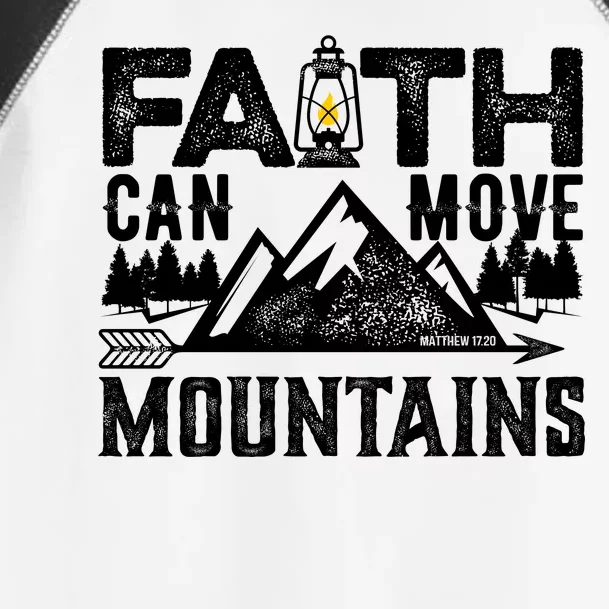 Faith Can Move Mountains - Matthew 17.20 Bible Verse Toddler Fine Jersey T-Shirt