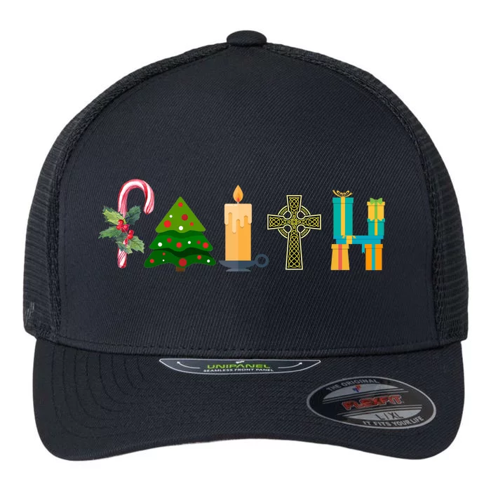 FAITH Christmas Spirit Flexfit Unipanel Trucker Cap