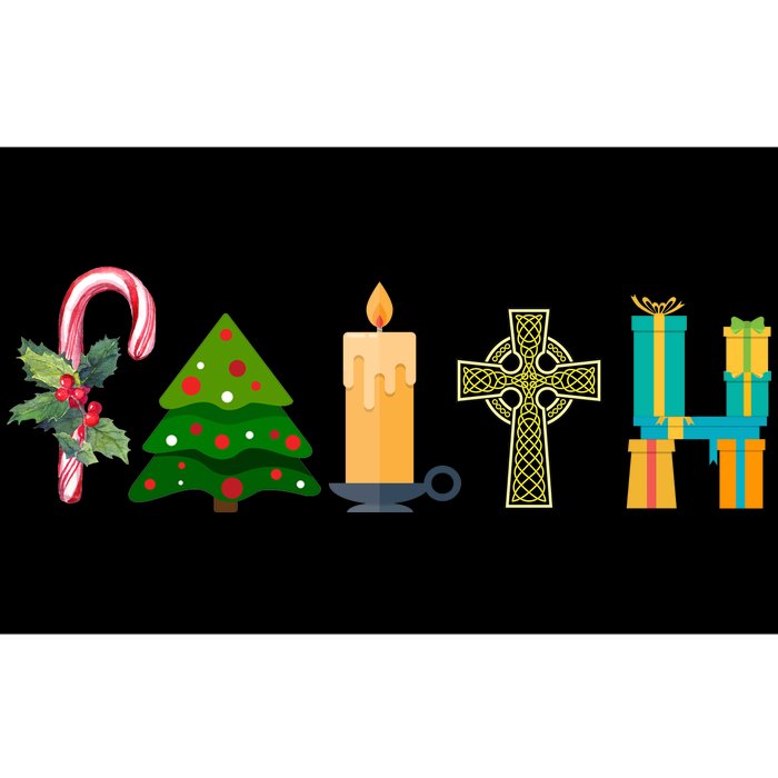 FAITH Christmas Spirit Bumper Sticker