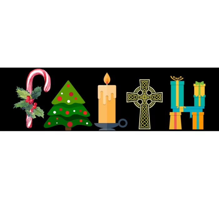 FAITH Christmas Spirit Bumper Sticker