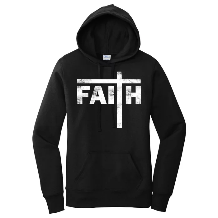 Faith Cross Logo Women's Pullover Hoodie