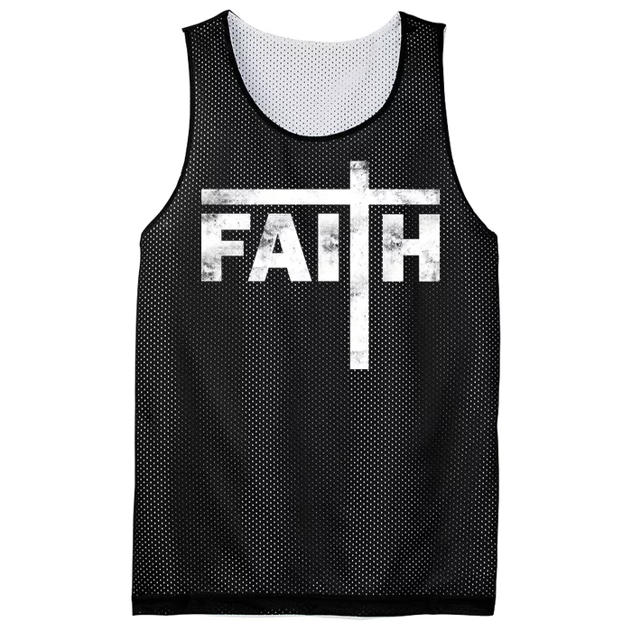 Faith Cross Logo Mesh Reversible Basketball Jersey Tank