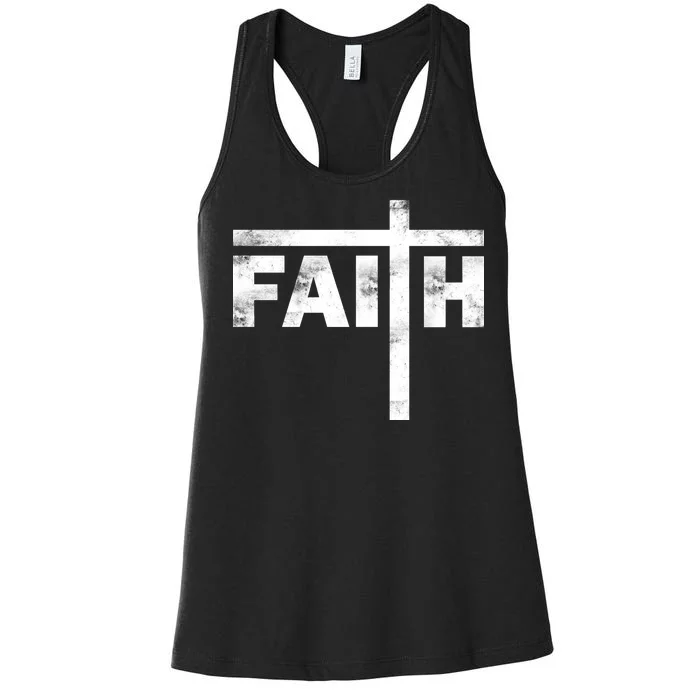 Faith Cross Logo Women's Racerback Tank