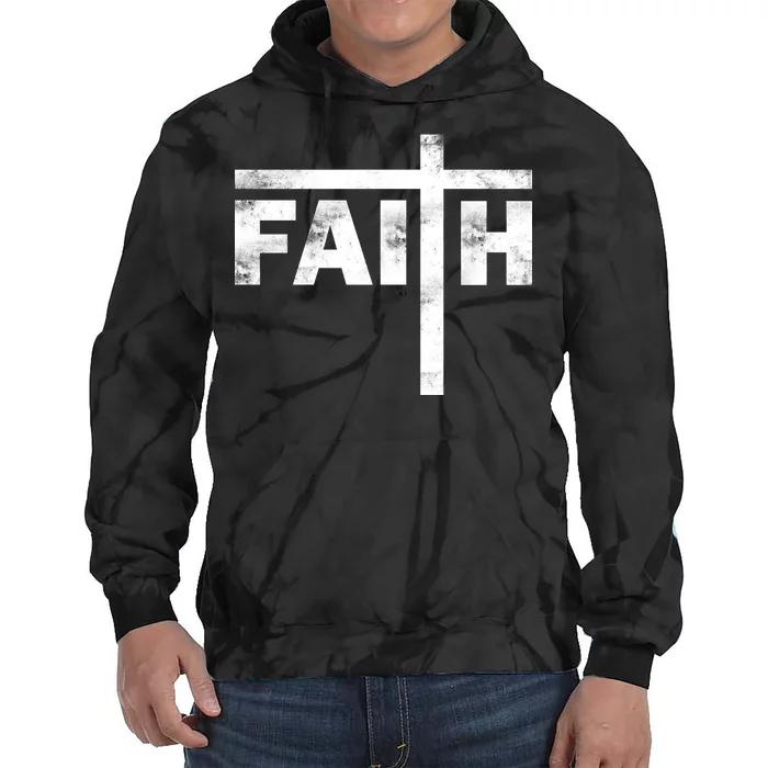 Faith Cross Logo Tie Dye Hoodie