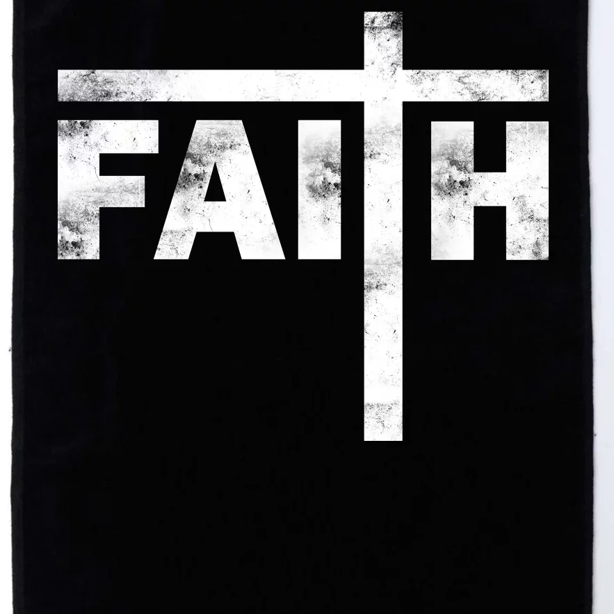 Faith Cross Logo Platinum Collection Golf Towel