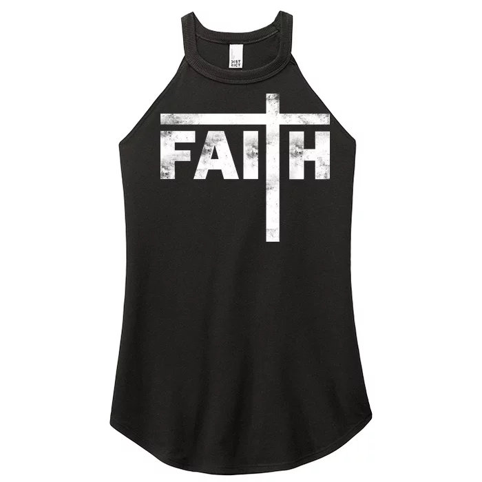 Faith Cross Logo Women’s Perfect Tri Rocker Tank