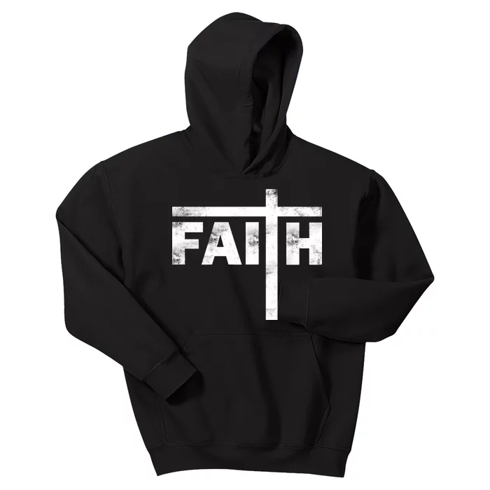 Faith Cross Logo Kids Hoodie