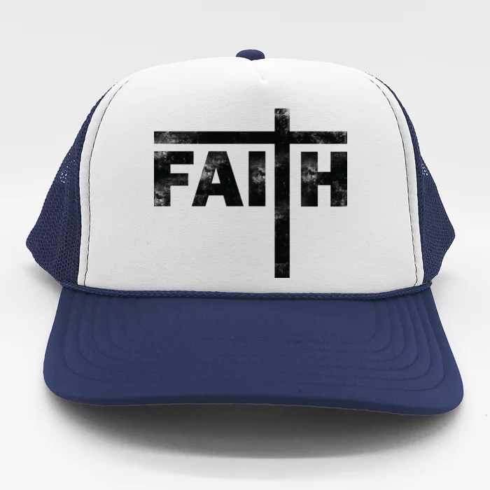 Faith Cross Logo Trucker Hat