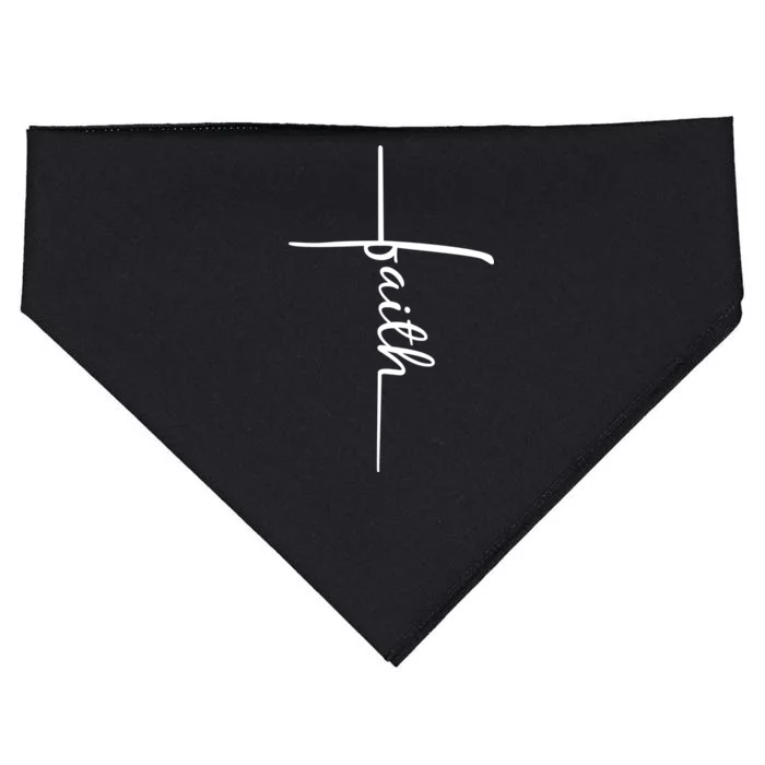 Faith Cross Symbol USA-Made Doggie Bandana