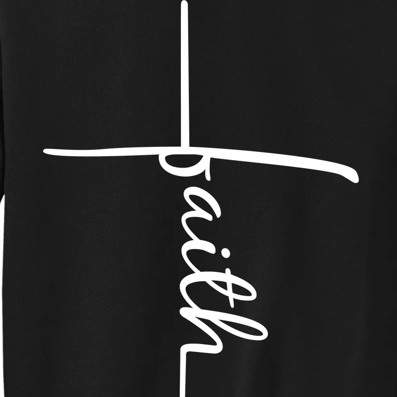 Faith Cross Symbol Tall Sweatshirt