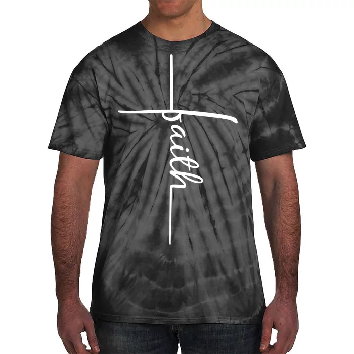 Faith Cross Symbol Tie-Dye T-Shirt