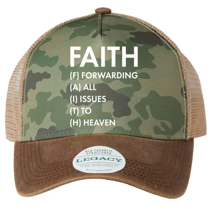 Faith Forwarding All Issues To Heaven Legacy Tie Dye Trucker Hat