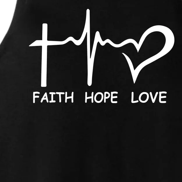 Faith Hope Love Ladies Tri-Blend Wicking Tank