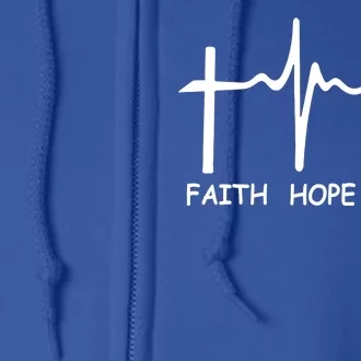 Faith Hope Love Full Zip Hoodie