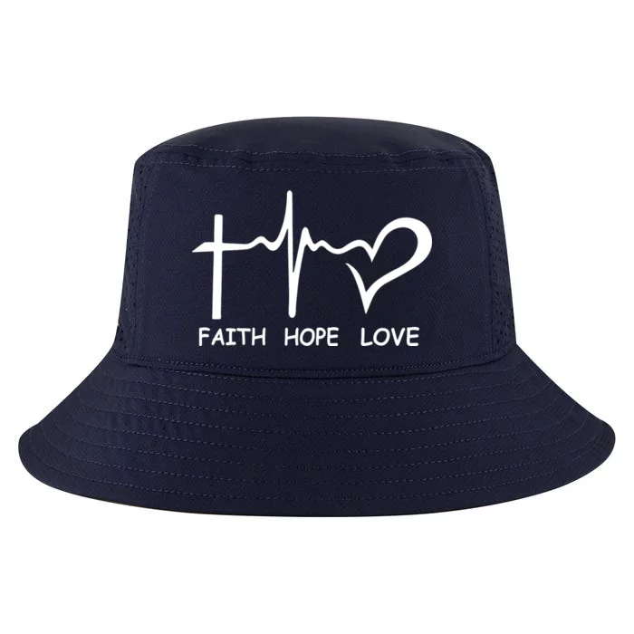 Faith Hope Love Cool Comfort Performance Bucket Hat