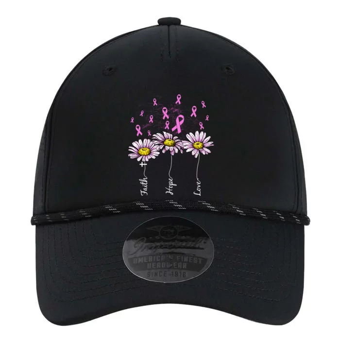 Faith Hope Love Breast Cancer Awareness Floral Performance The Dyno Cap