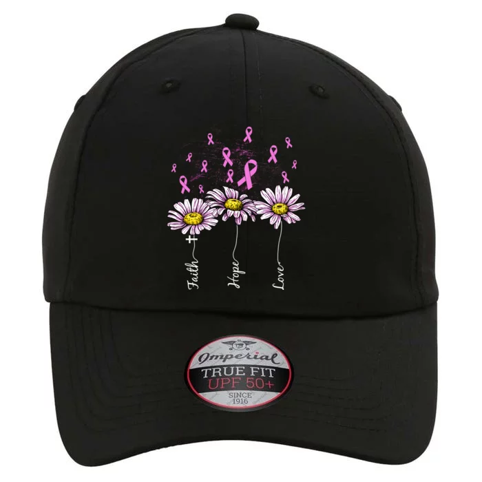 Faith Hope Love Breast Cancer Awareness Floral The Original Performance Cap