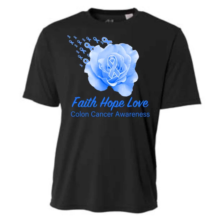 Faith Hope Love Colon Cancer Awareness Cooling Performance Crew T-Shirt