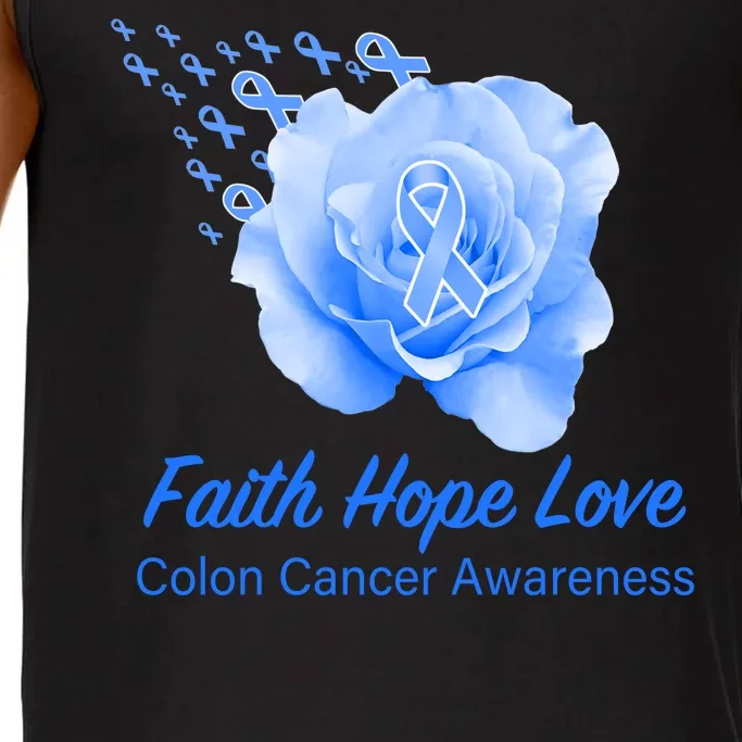 Faith Hope Love Colon Cancer Awareness Comfort Colors® Tank Top