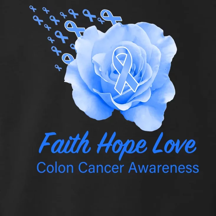 Faith Hope Love Colon Cancer Awareness Toddler Hoodie