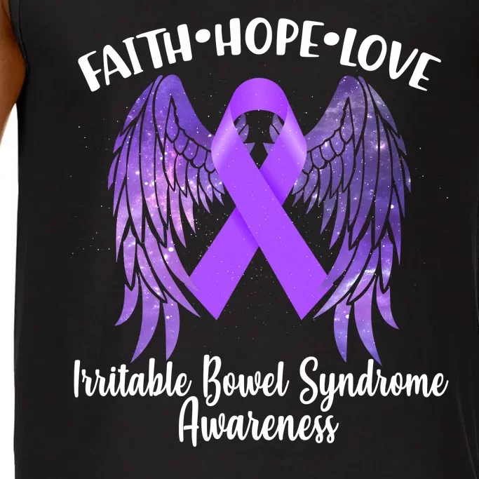 Faith Hope Love Irritable Bowel Syndrome Galaxy Angel Wings Comfort Colors® Tank Top