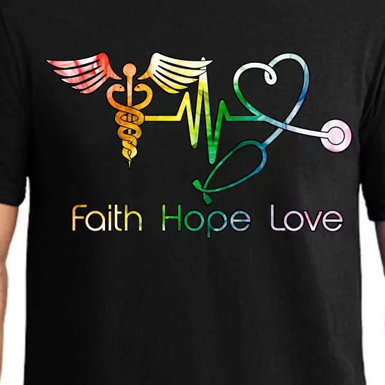 Faith Hope Love Nurse Pajama Set