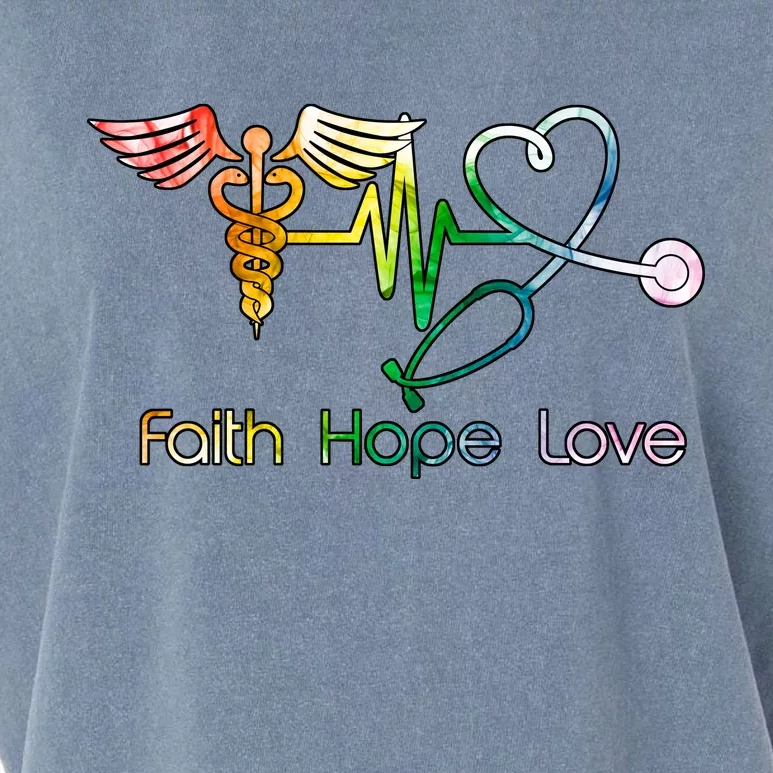 Faith Hope Love Nurse Garment-Dyed Women's Muscle Tee