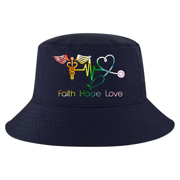 Faith Hope Love Nurse Cool Comfort Performance Bucket Hat