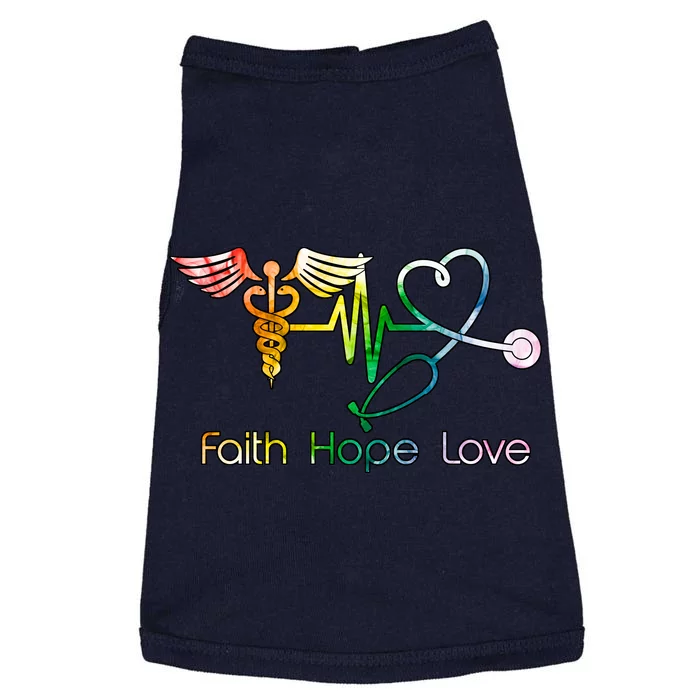 Faith Hope Love Nurse Doggie Tank