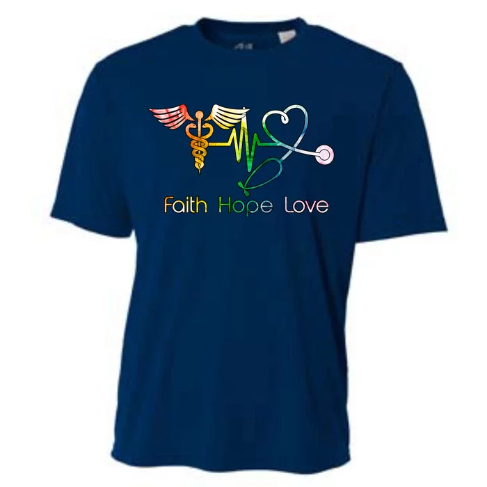 Faith Hope Love Nurse Cooling Performance Crew T-Shirt